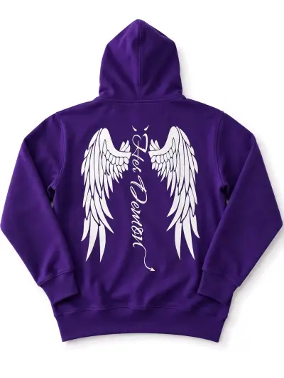 Polerón morado con alas - miniatura 1