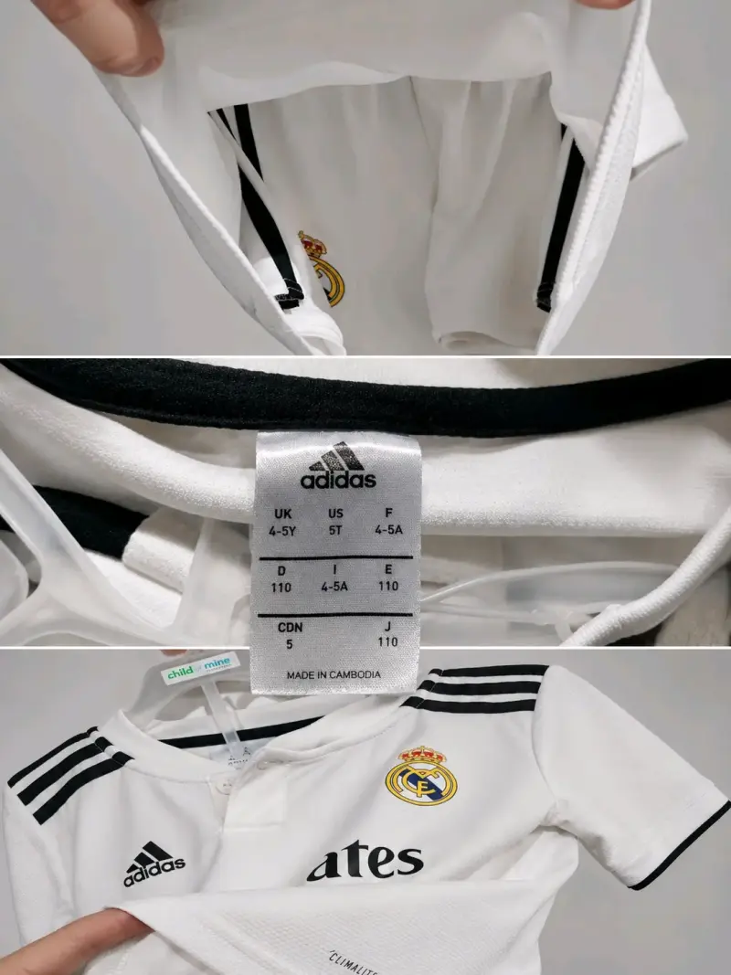 Equipo de fútbol Real Madrid niño/ blanca - 2