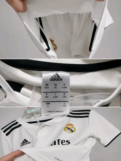 Equipo de fútbol Real Madrid niño/ blanca - miniatura 2