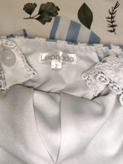 Enterito rayado azul y blanco Talla 2 - miniatura 3