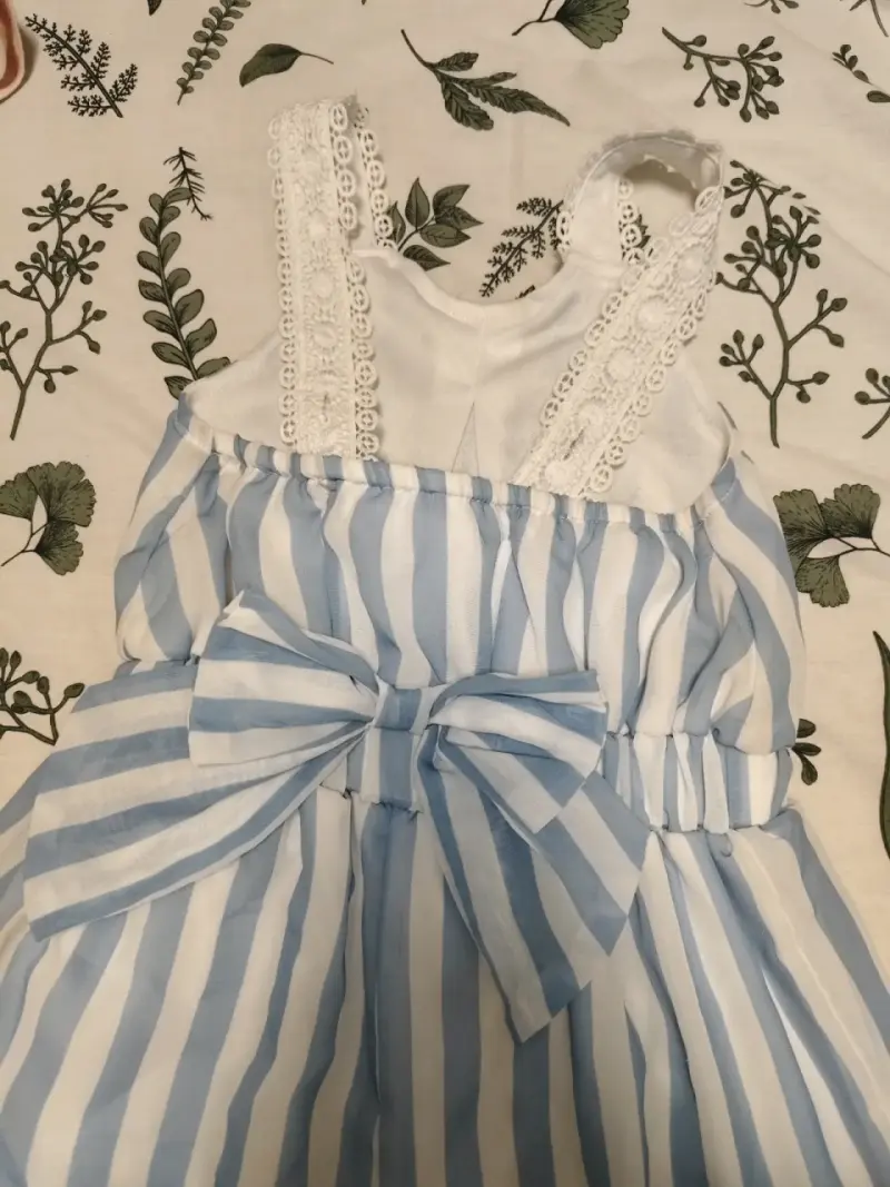 Enterito rayado azul y blanco Talla 2 - 5