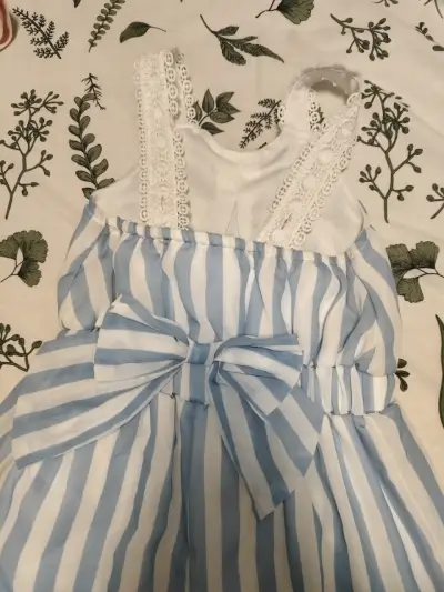 Enterito rayado azul y blanco Talla 2 - miniatura 5