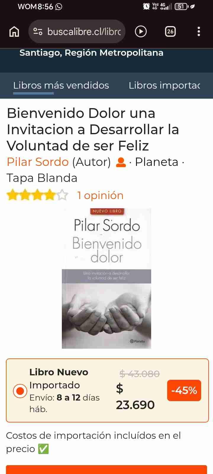Libro Bienvenido Dolor Pilar Sordo - 5