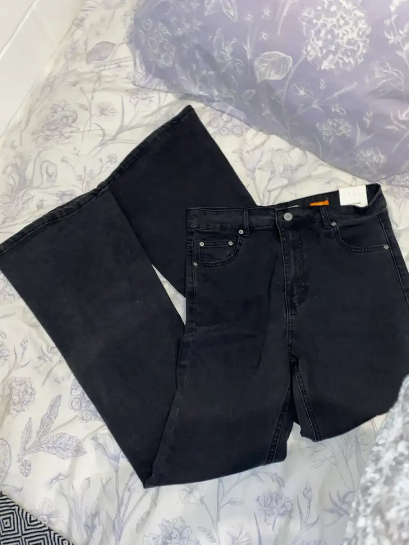Jeans flare negros - 2