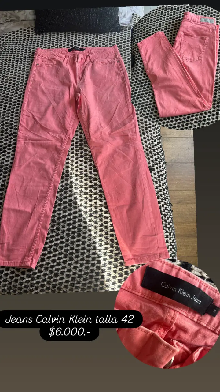 Jeans Calvin Klein rosados