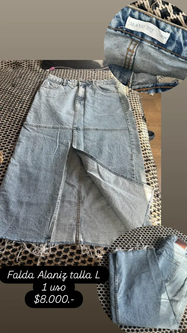 Falda denim Alaniz talla L