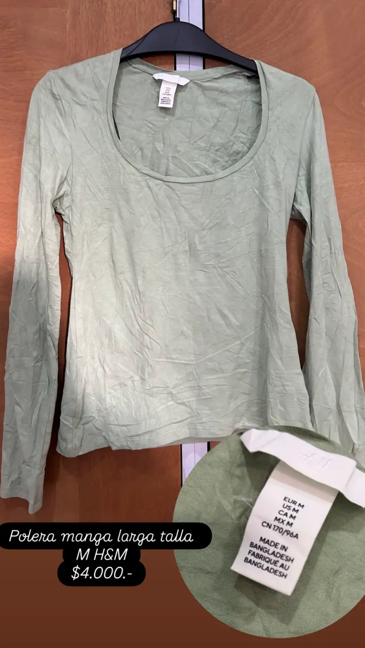 Polera manga larga verde