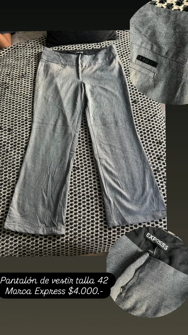 Pantalón de vestir gris Express