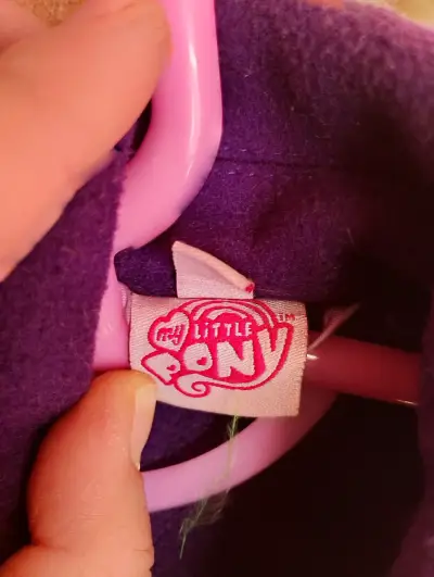 Abrigo morado infantil de lana - miniatura 2