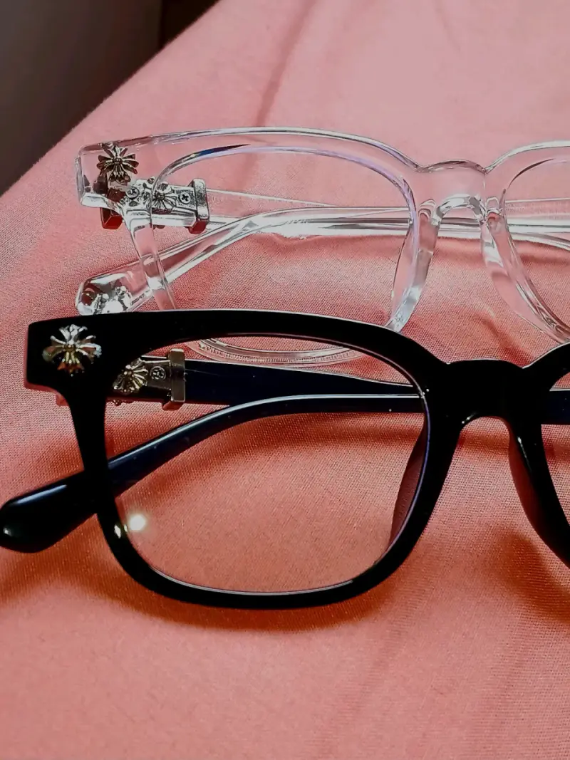 Exclusivas Monturas Chrome Hearts (Black & Clear) - 1