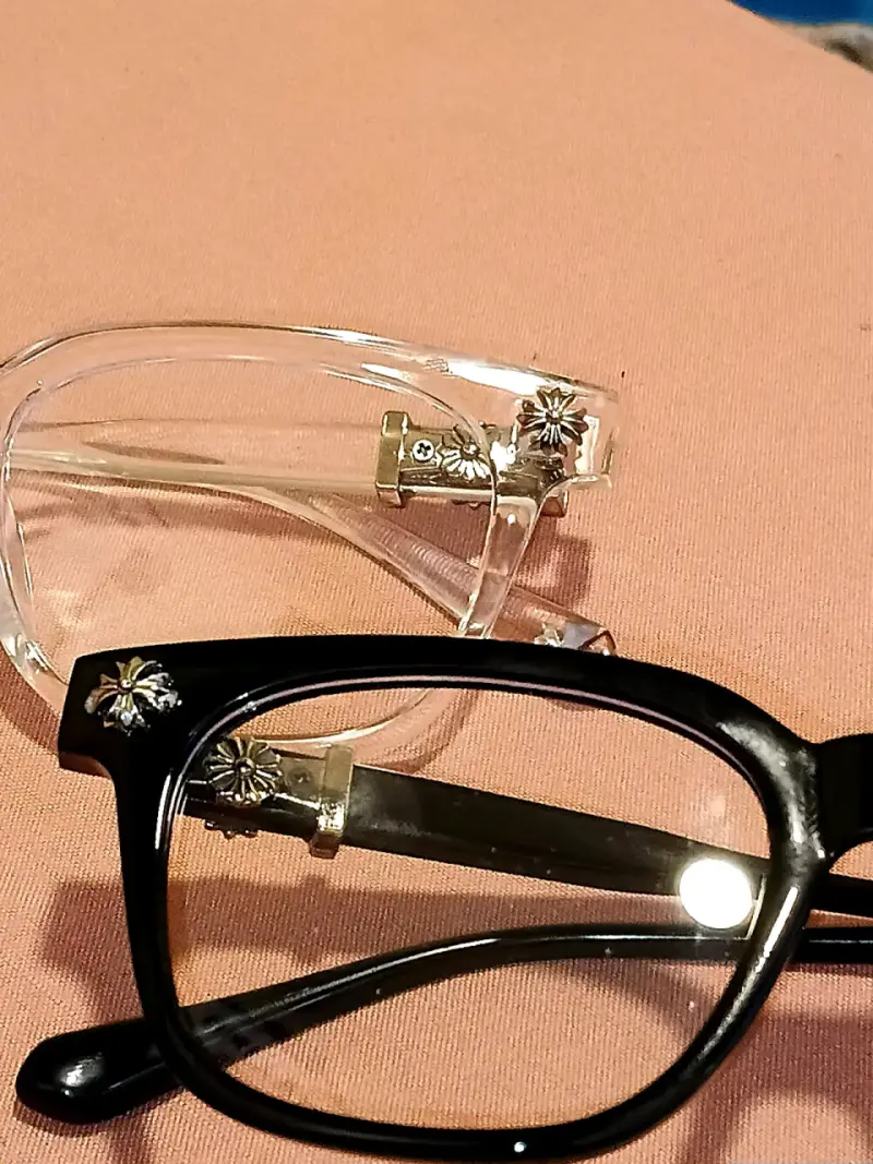 Exclusivas Monturas Chrome Hearts (Black & Clear) - 4