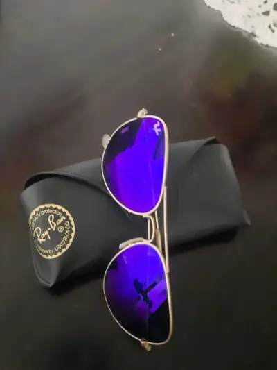 Lentes de sol aviador azul - miniatura 4
