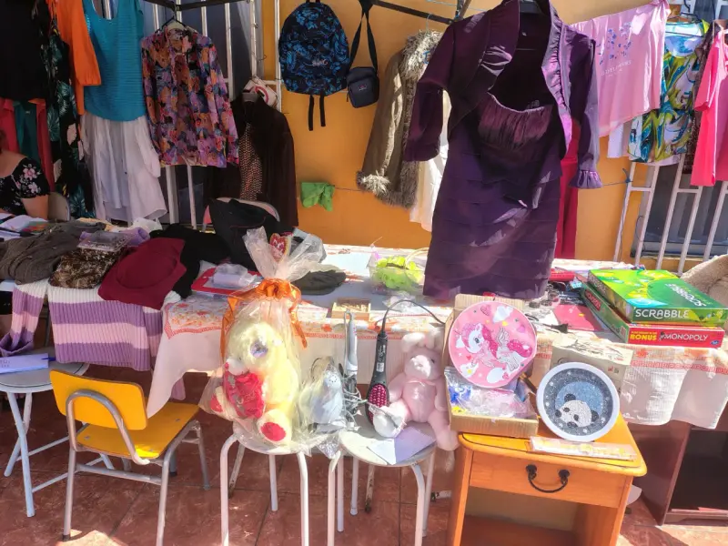 Vestido morado con chaqueta - 2