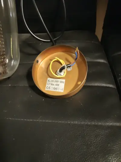 Lámpara colgante dorada moderna - miniatura 3