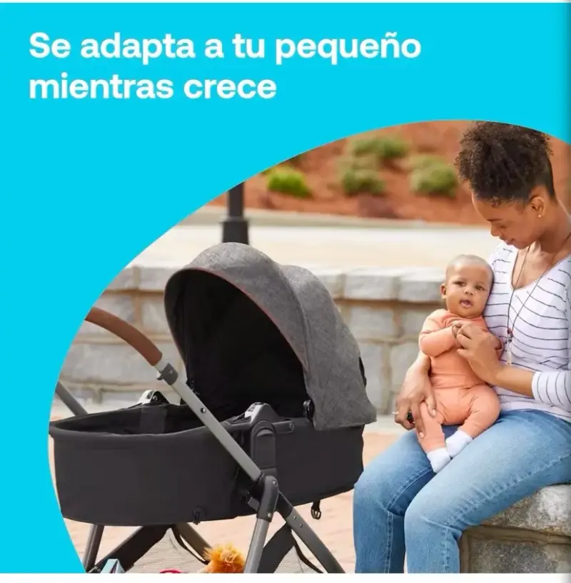 Coche de bebé + silla auto gris Bebesit - 6