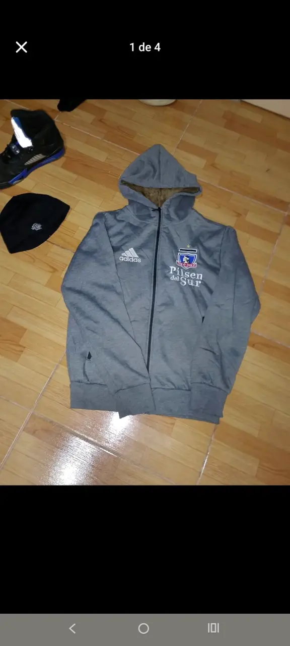 Polerón Adidas Colo Colo gris