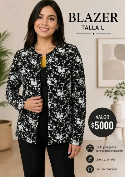 Blazer a cuadros talla 38 - miniatura 4