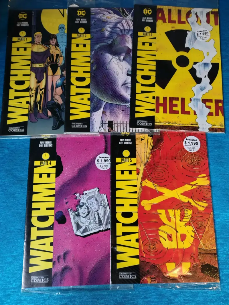 Colección cómics Watchmen Parte 1-5