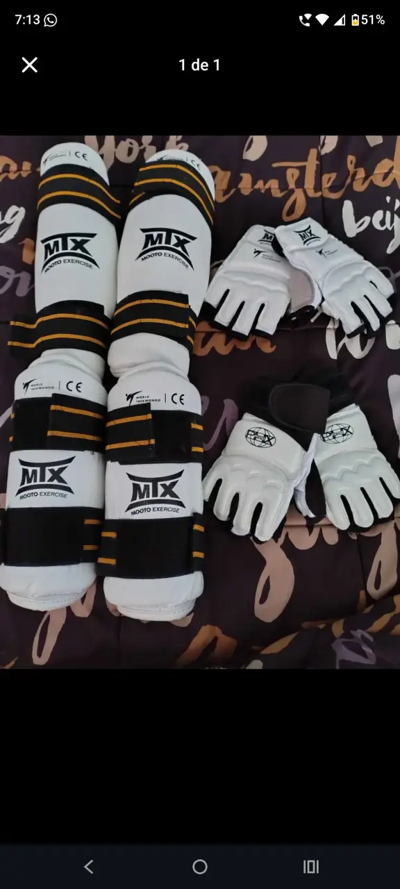 Set de protectores de artes marciales
