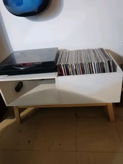Mueble tocadiscos, vinilos , tornamesa - miniatura 5