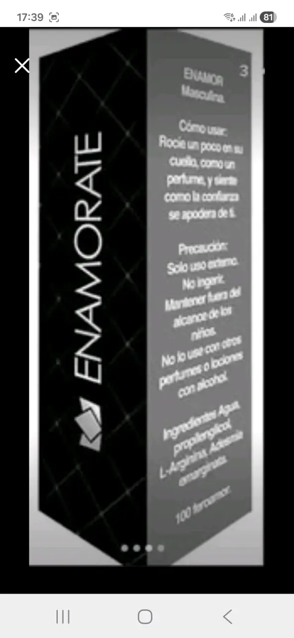 Feromonas masculinas Enamor 30 ml - 5