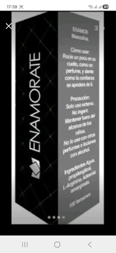Feromonas masculinas Enamor 30 ml - miniatura 5
