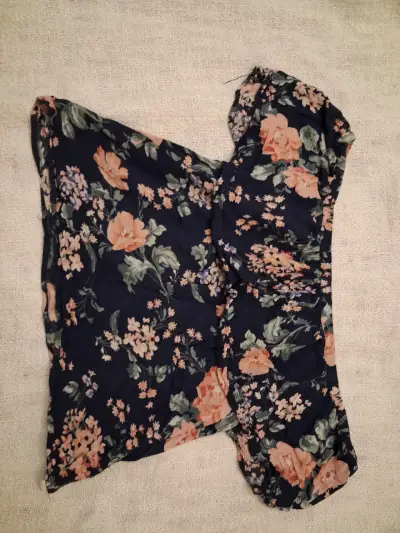Blusa floral azul - miniatura 1