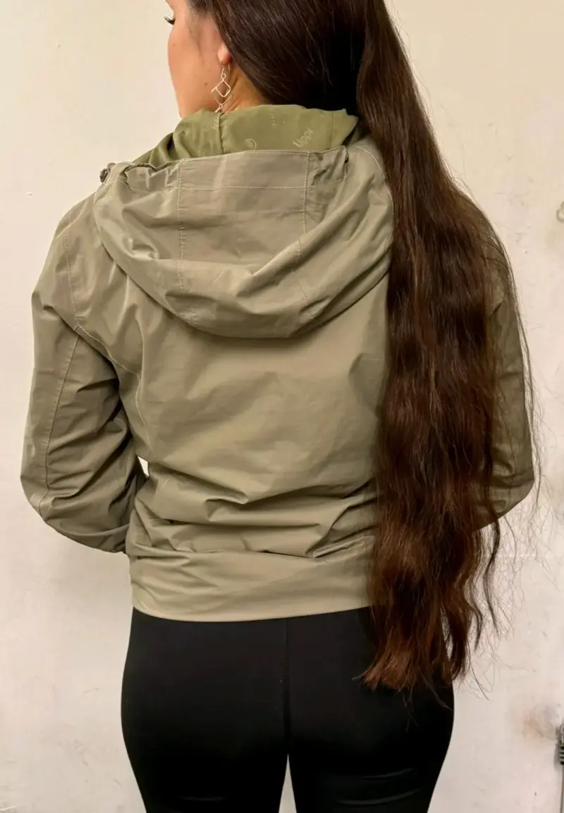 Parka verde impermeable lippii - 4