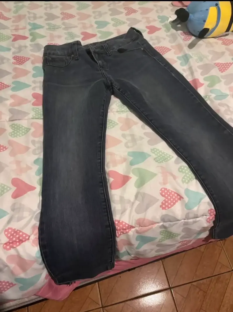 Jeans azul oscuro para mujer - 3
