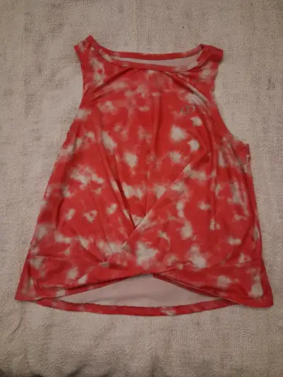 Polera sin mangas tie-dye rosa - miniatura 1