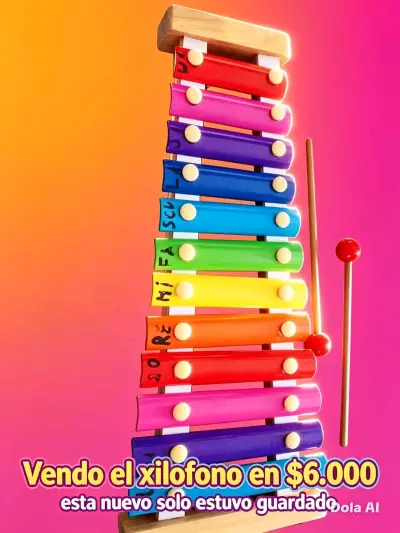 Xilófono de colores para niños - miniatura 1
