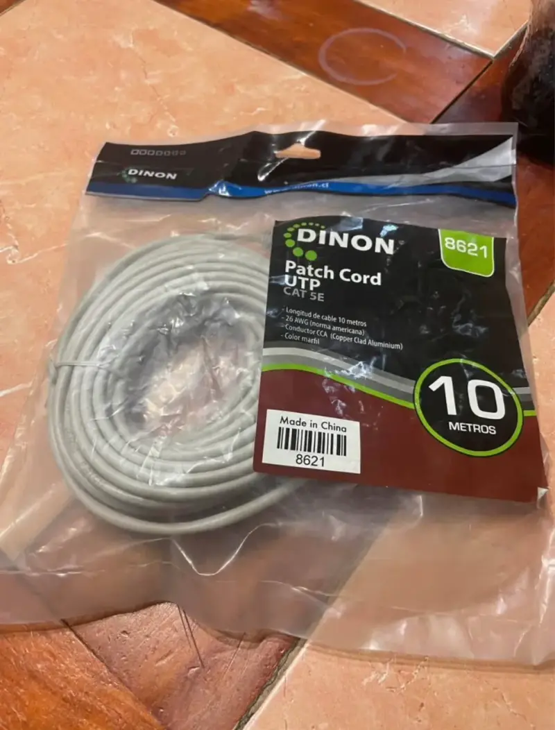 Cable Patch Cord UTP Cat 5E 10m - 2