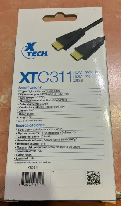 Cable HDMI XTech XTC 311 - miniatura 3
