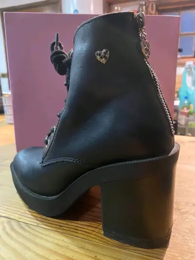 Botines negros de tacón alto CMoran - miniatura 2
