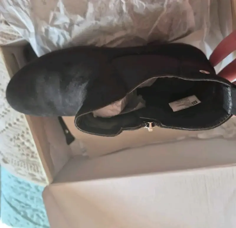 Botines negros de gamuza para mujer - 3
