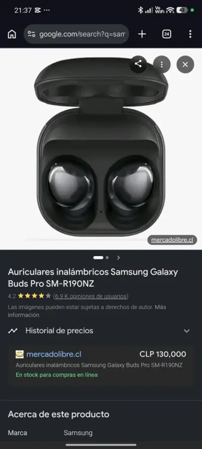 Audífonos Samsung buds pro - miniatura 4