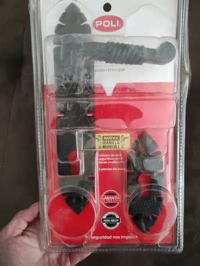 Manilla de seguridad POLI negra - miniatura 1