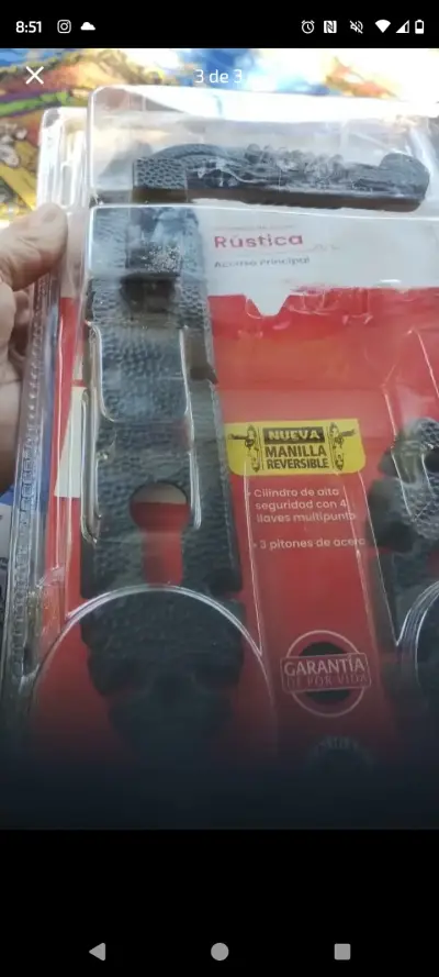 Manilla de seguridad POLI negra - miniatura 3