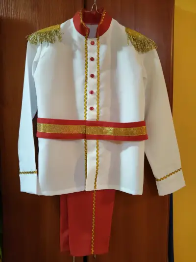 Disfraz de príncipe blanco y rojo - miniatura 3