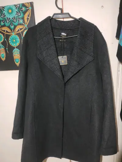 Abrigo gris Cacharel con etiqueta - miniatura 6