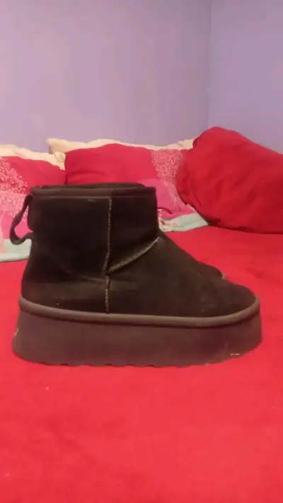 Botines negros de plataforma - miniatura 1