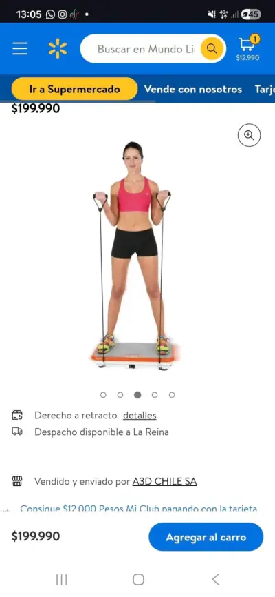 Plataforma vibratoria Powerfit Compact - miniatura 2