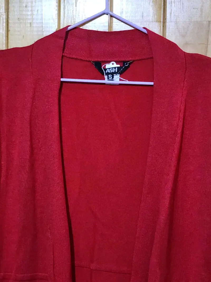 Cardigan rojo largo marca ASH - 3