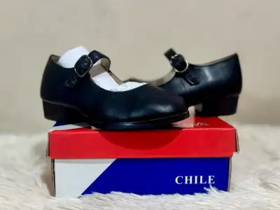 Zapatos de baile negro para niña - miniatura 1
