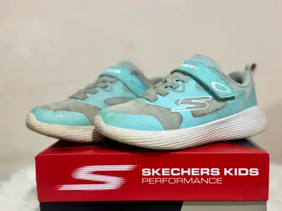 Zapatillas Skechers Kids celestes - miniatura 3