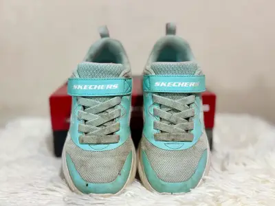 Zapatillas Skechers Kids celestes - miniatura 5