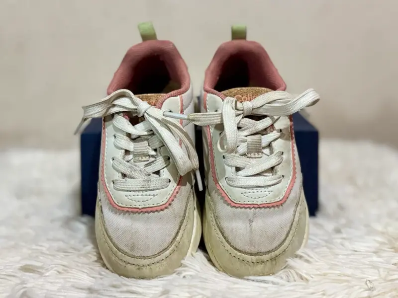 Zapatillas Colloky blancas y rosadas - 2