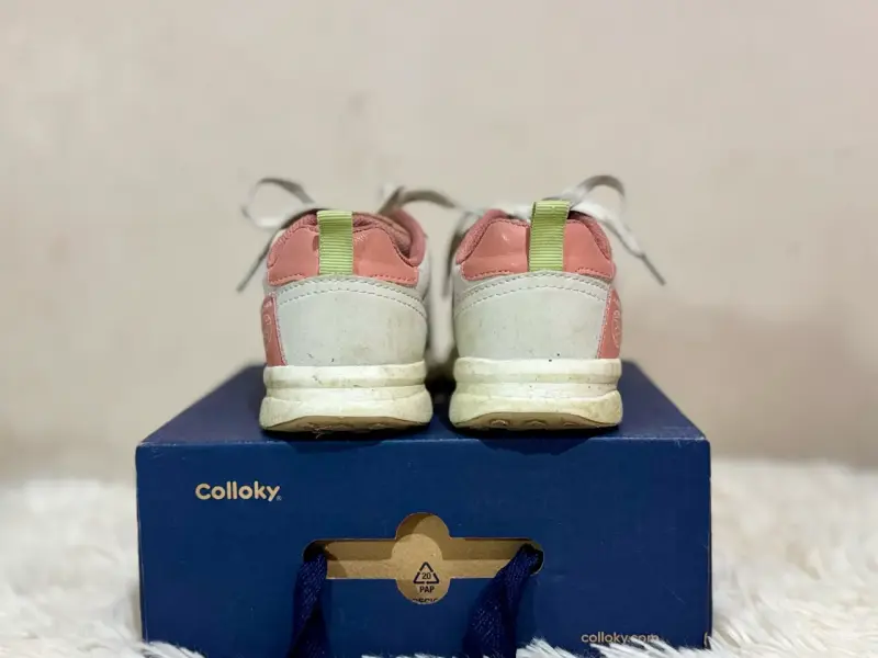 Zapatillas Colloky blancas y rosadas - 3
