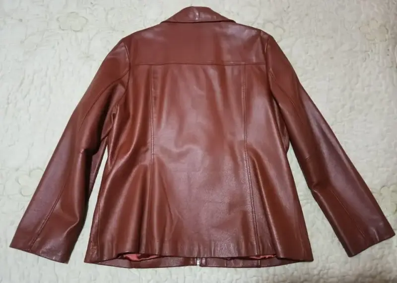 Chaqueta de cuero legítimo XL - 2