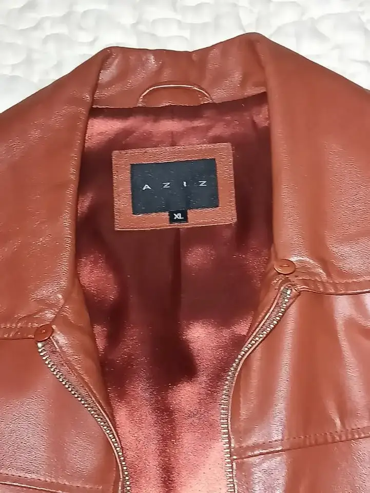Chaqueta de cuero legítimo XL - 3